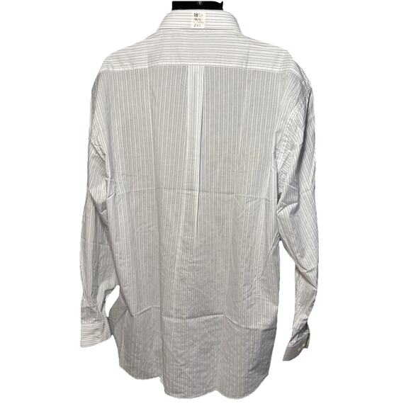 Bill Blass Easy Care Men’s Pinstripe 100% Cotton Long Sleeve Button Up 2XL - Picture 4 of 9